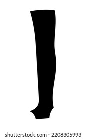 Leg warmer pictogram vector illustration.