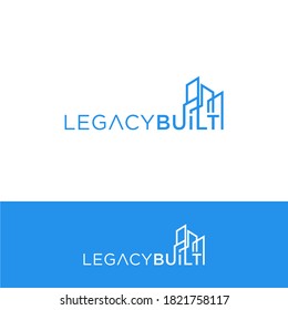 legacy built logo design premium