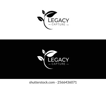 Legacy Capture Elegant Leaf-Inspired Logo Design