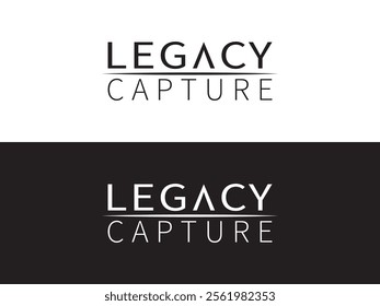 Legacy Capture: Sophisticated Photography Logo Concept