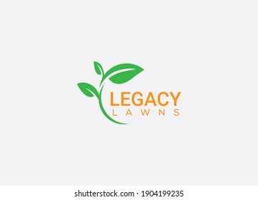 Legacy Lawns Abstract emblem logo design