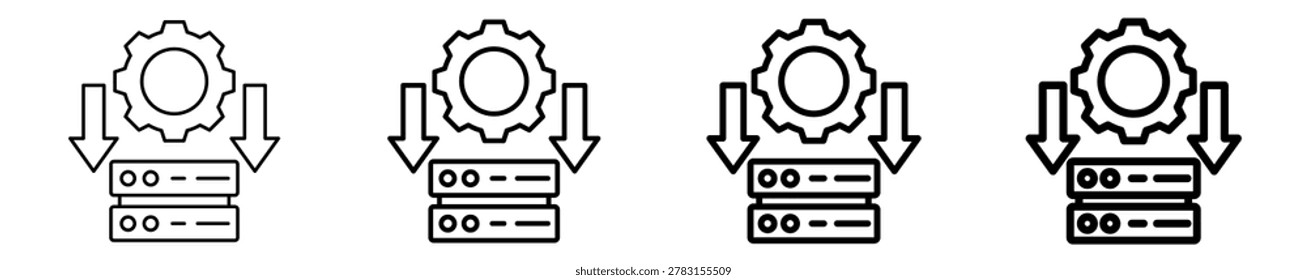 Legacy System  Icon Set Different Style Collection
