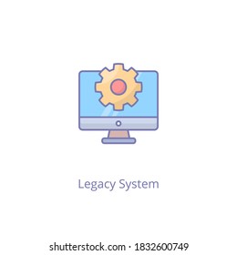 Legacy System icon in vector. Logotype