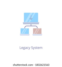 Icono de Sistema heredado en vector. Logotipo