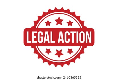 Legal Action rubber grunge stamp seal vector