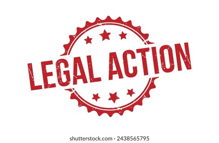 Legal Action stamp red rubber stamp on white background. Legal Action stamp sign. Legal Action stamp