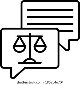 Legal advice concept, consulting attorney  vector color icon design, Law Firm and Legal institutions Stock illustration, Debate Sign