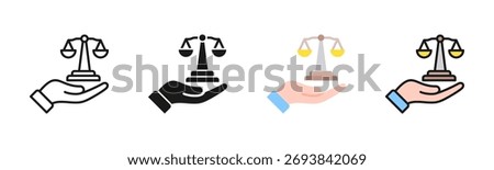 Legal Advice Icon Pack In Multiple Styles