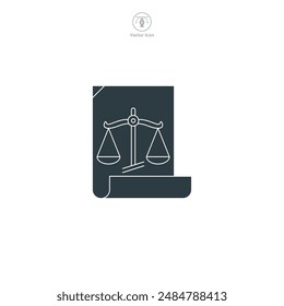 Legal Advice Icon symbol vector illustration isolated on white background