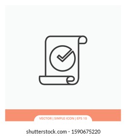 Legal Approval symbol Icon Vector Illustration