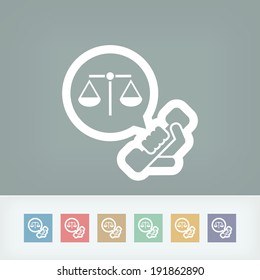 Legal assistance icon