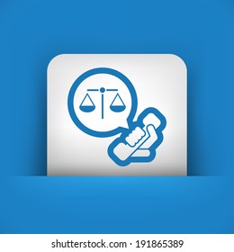 Legal assistance icon