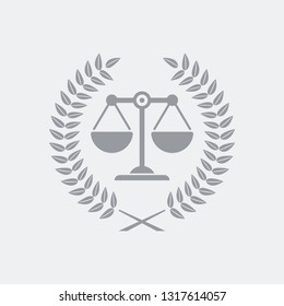 Legal assistance service icon