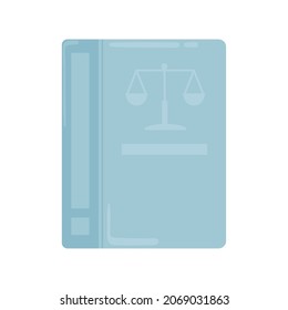 legal book icon flat style