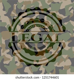 Legal camouflaged emblem