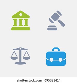 Legal Case - Granite Icons. A set of 4 professional, pixel-perfect icons designed on a 32x32 pixel grid.