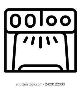 Legal cash bank icon outline vector. Finance money. Commercial exchange