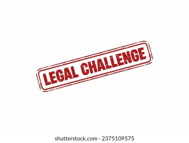 Stempel des Legal Challenge-Quadrats