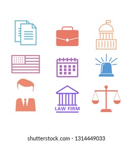 Legal compliance deal protection and copyright regulation. Lawyer flat vector illustration