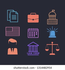 Legal compliance deal protection and copyright regulation. Lawyer flat vector illustration