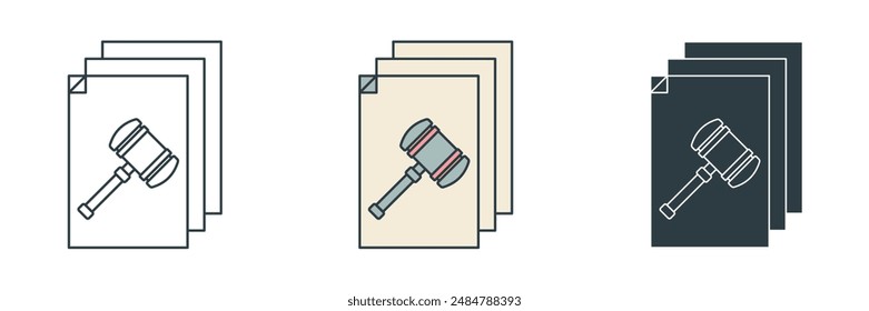 Legal Compliance Icon. Legal and Law theme symbol vector illustration isolated on white background