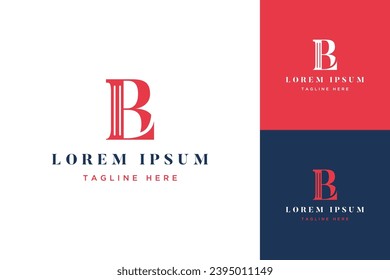 legal design logo or letter BL initials with building pillars