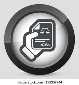 Legal document icon