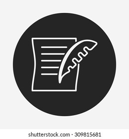 Legal document icon