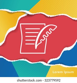 Legal document icon