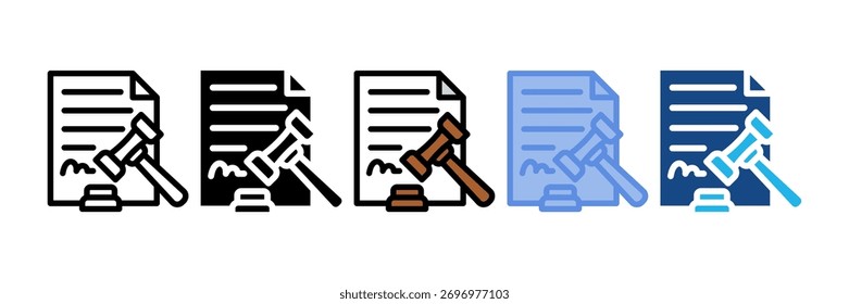 Elemento De Icono De Documento Legal Para Diseño