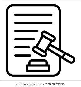 Elemento De Icono De Documento Legal Para Diseño