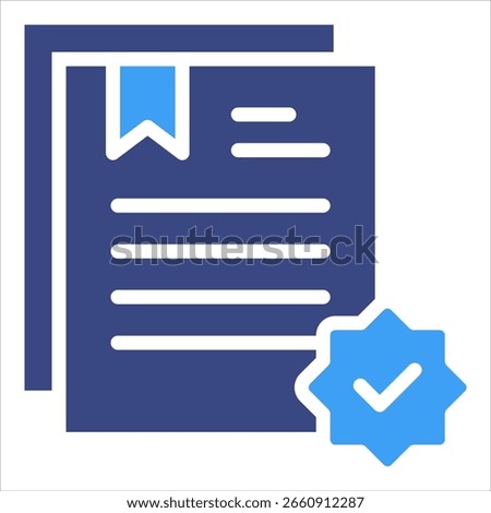 Legal Document Icon Element For Design