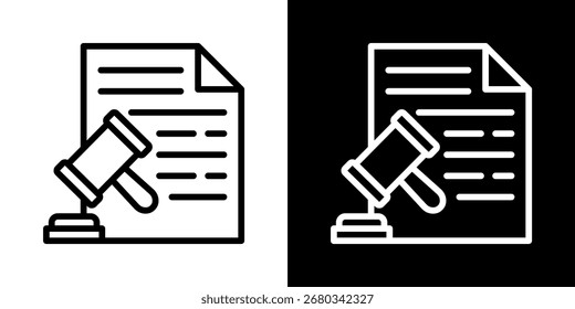 Legal Document icon of a flat style vector