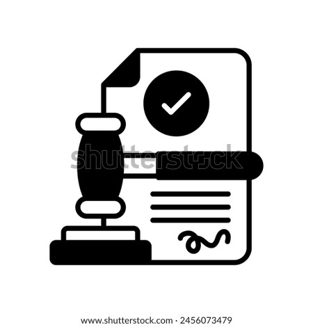 Legal Document icon in vector. Logotype
