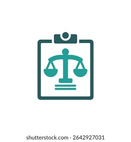 icono de documento legal. Vector. Trazo editable. signo de estilo lineal para uso Diseño web, logotipo. Ilustración de símbolo.