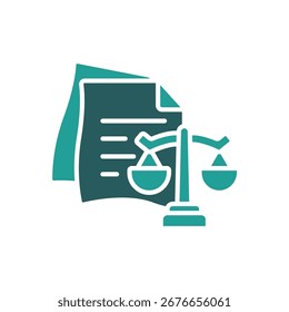 Symbol für rechtliches Dokument. vector.Editable stroke.linear style Zeichen zur Verwendung Web-Design, logo.Symbol-Illustration.