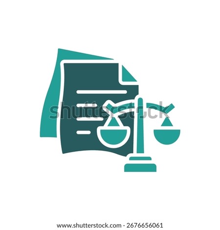 legal document icon. vector.Editable stroke.linear style sign for use web design,logo.Symbol illustration.