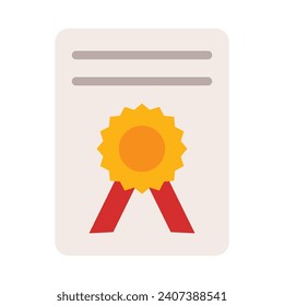 Legal Document Vector Flat Icon For Personal And Commercial Use.
