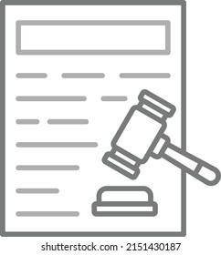 Legal Document vector icon. Can be used for printing, mobile and web applications.