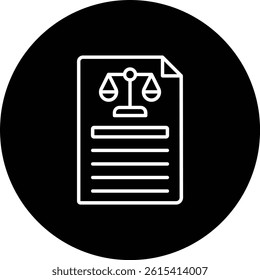 Legal Document vector icon. Can be used for printing, mobile and web applications.
