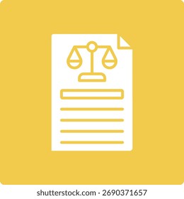 Legal Document vector icon. Can be used for printing, mobile and web applications.