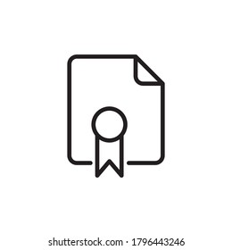 diseño de logotipo de icono de vector de documento legal