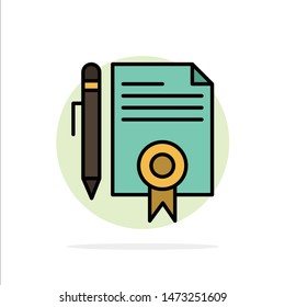 Legal, Legal Documents, Document, Documents, Page Abstract Circle Background Flat color Icon