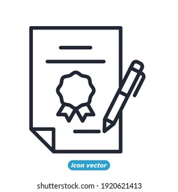 Legal Documents icon. Legal Documents symbol template for graphic and web design collection logo vector illustration