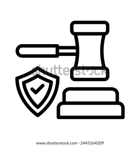 Legal Expense icon in vector. Logotype
