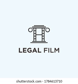 Legal Film Logo. Legal Icon