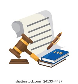 Legal firm illustration design. Vector design