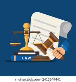 Legal firm illustration design. Vector design