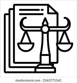 Legal Framework Icon Element For Design