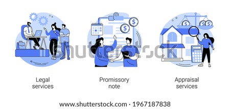 Legal help abstract concept vector illustrations.